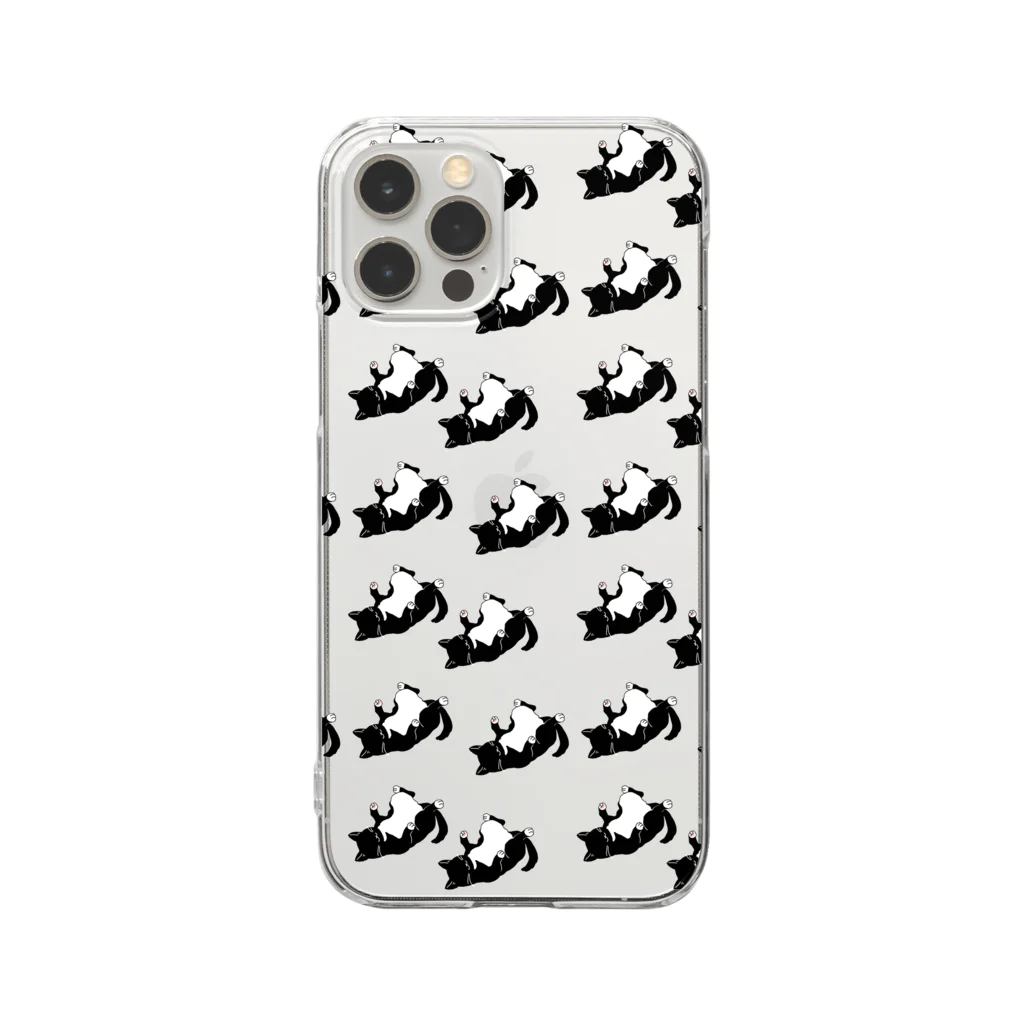 Eのくろねこカンタ Clear Smartphone Case