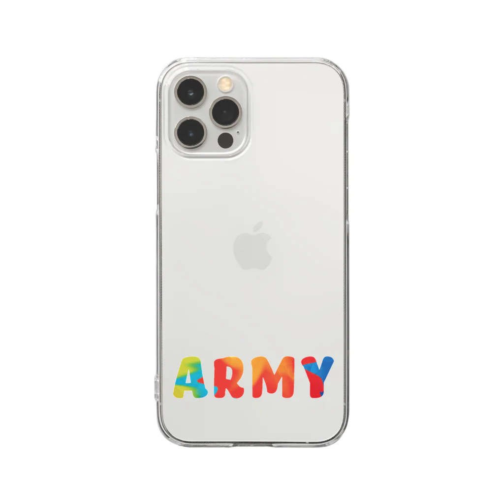 BLUE FORESTのARMY Clear Smartphone Case