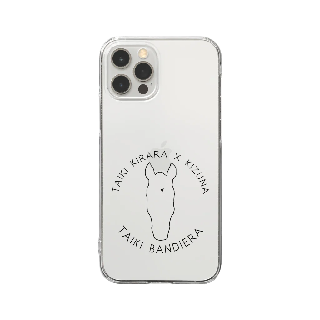 TaikiRacingClubShopのmarulogo【BND】kuro Clear Smartphone Case