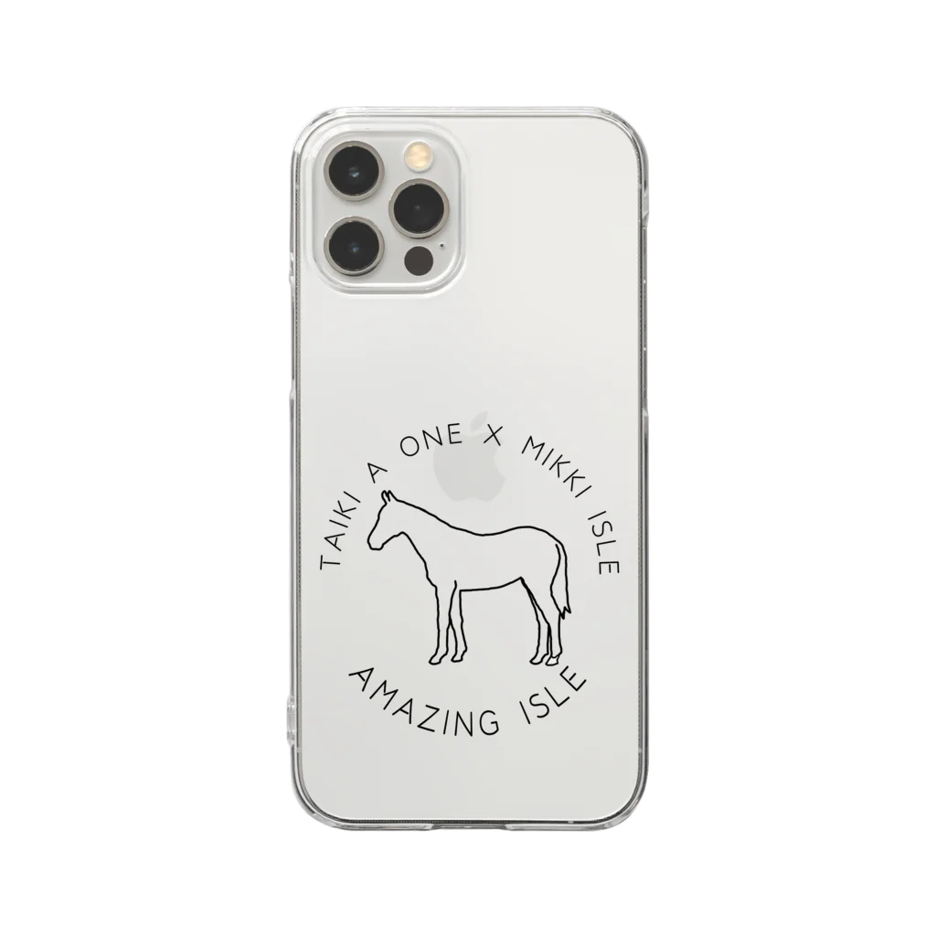 TaikiRacingClubShopのmarulogo【AMZ】kuro Clear Smartphone Case