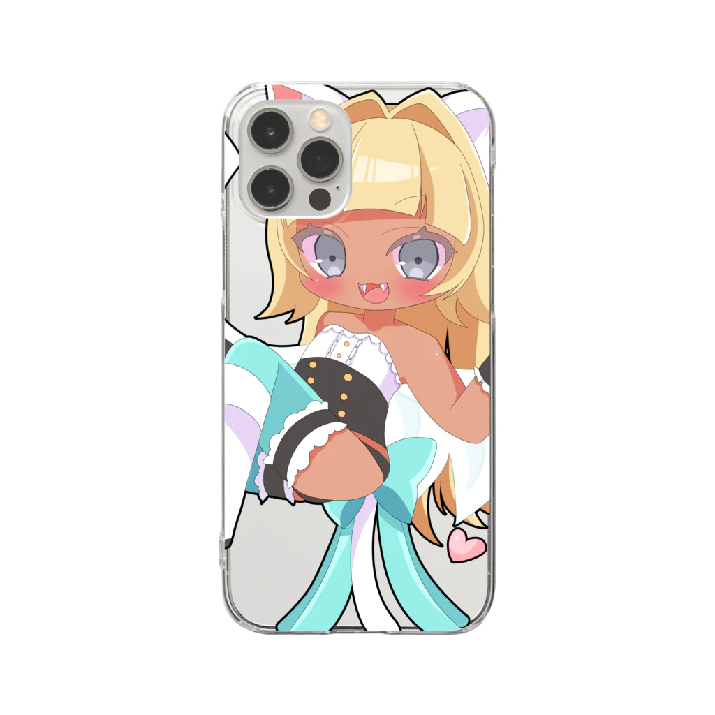 もげち🚪🐱6才のネットアイドル男の娘のもげちはろうぃん2021-天使- Clear Smartphone Case