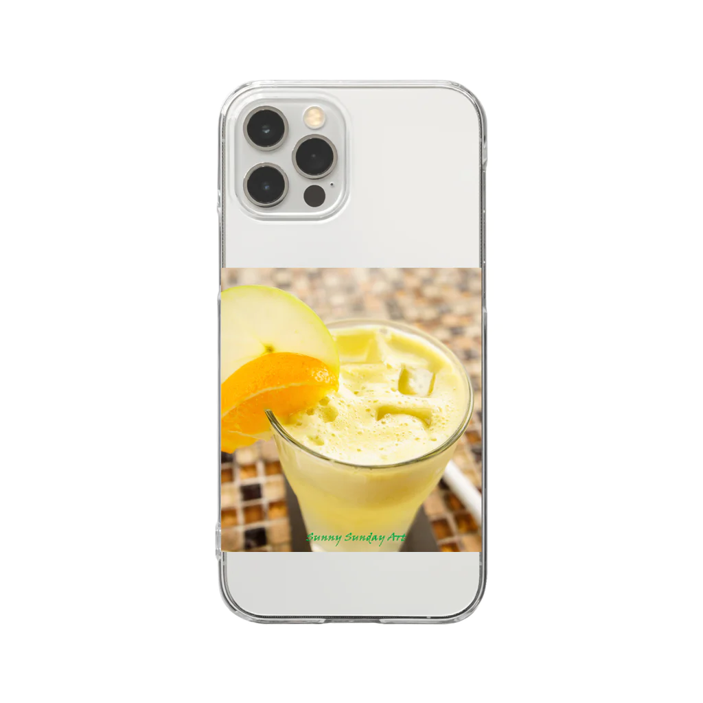 SunnySundayArtのマラッカのジュースフォトスマホケース Clear Smartphone Case