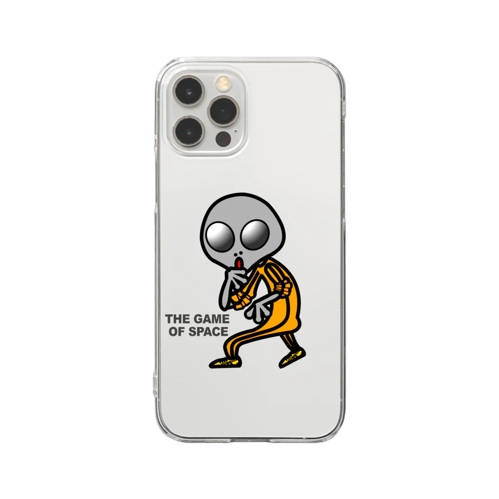 オリジナルデザインTシャツ　SMOKIN'の宇宙遊戯 ポスターバージョン Clear Smartphone Case