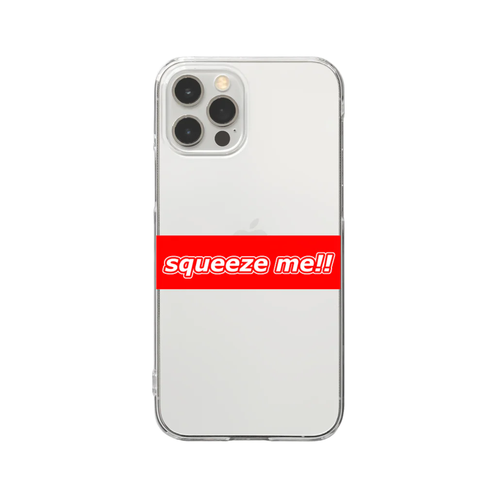Military Casual LittleJoke のSqueeze Me!! Clear Smartphone Case