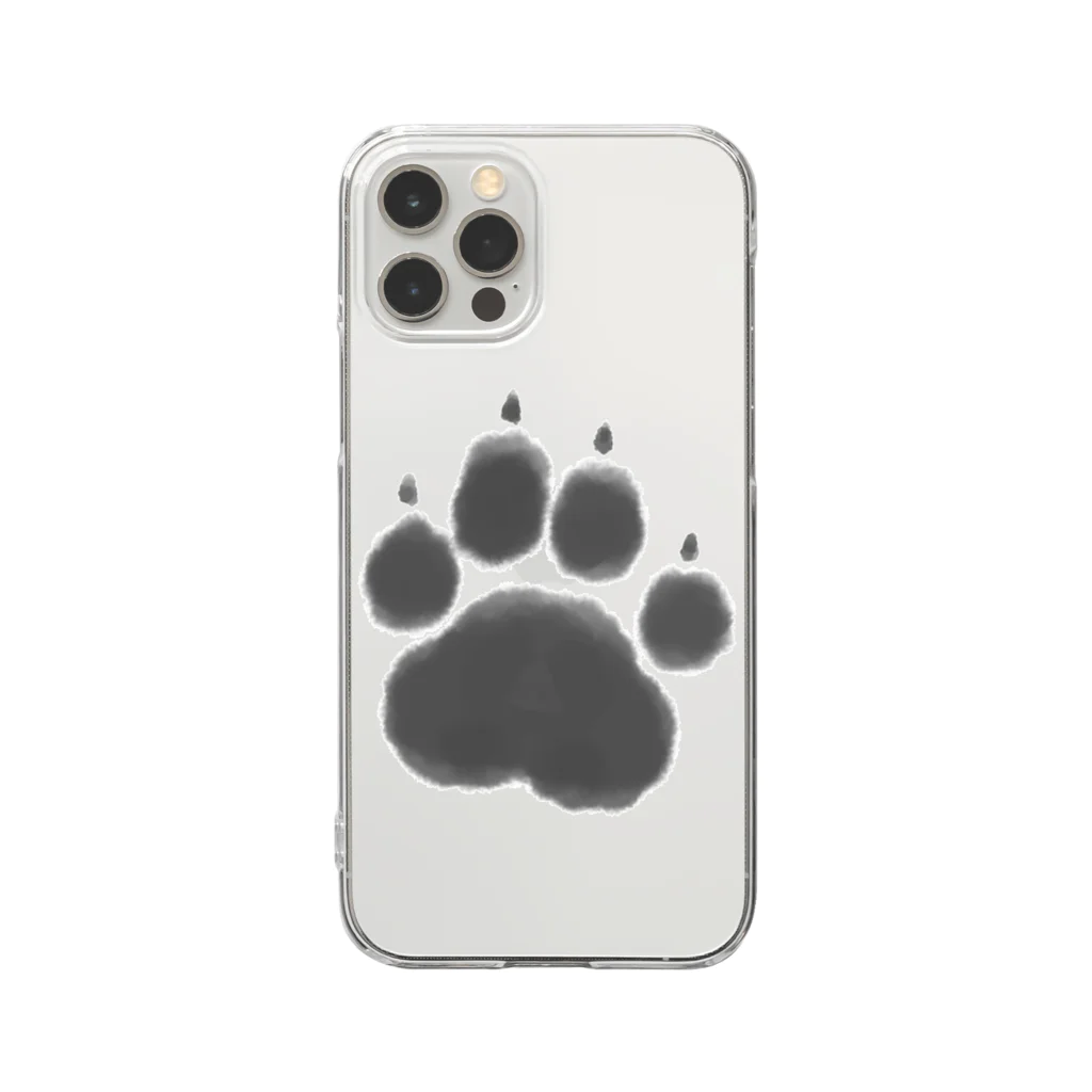 作sa/画ga/人toのcat paw Clear Smartphone Case