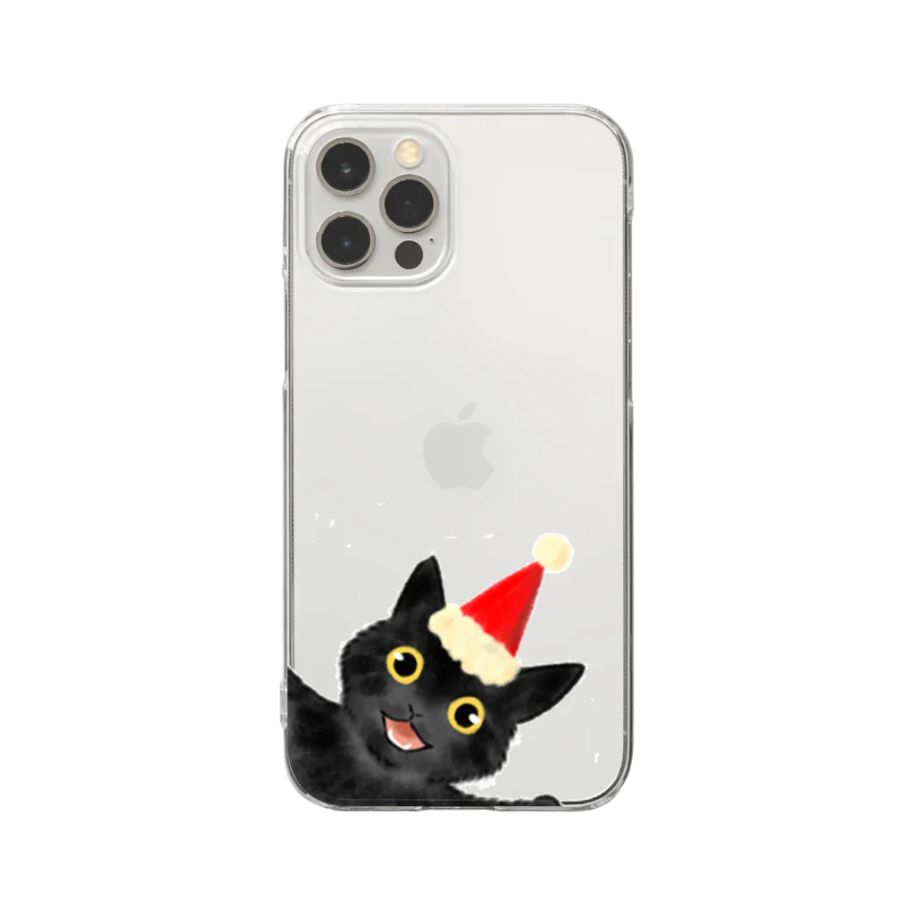 SHOP ベアたんの黒猫のやまとくん Clear Smartphone Case