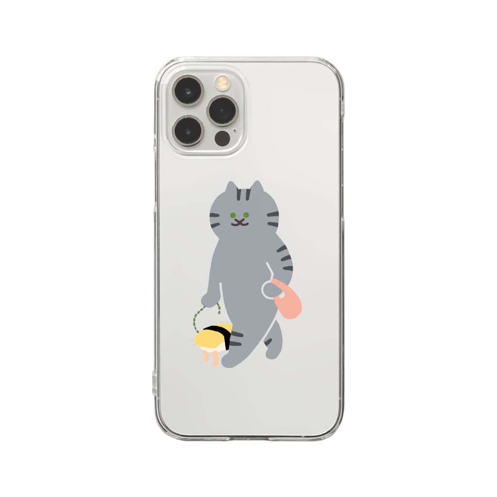 SUIMINグッズのお店のシャイな玉子握り Clear Smartphone Case