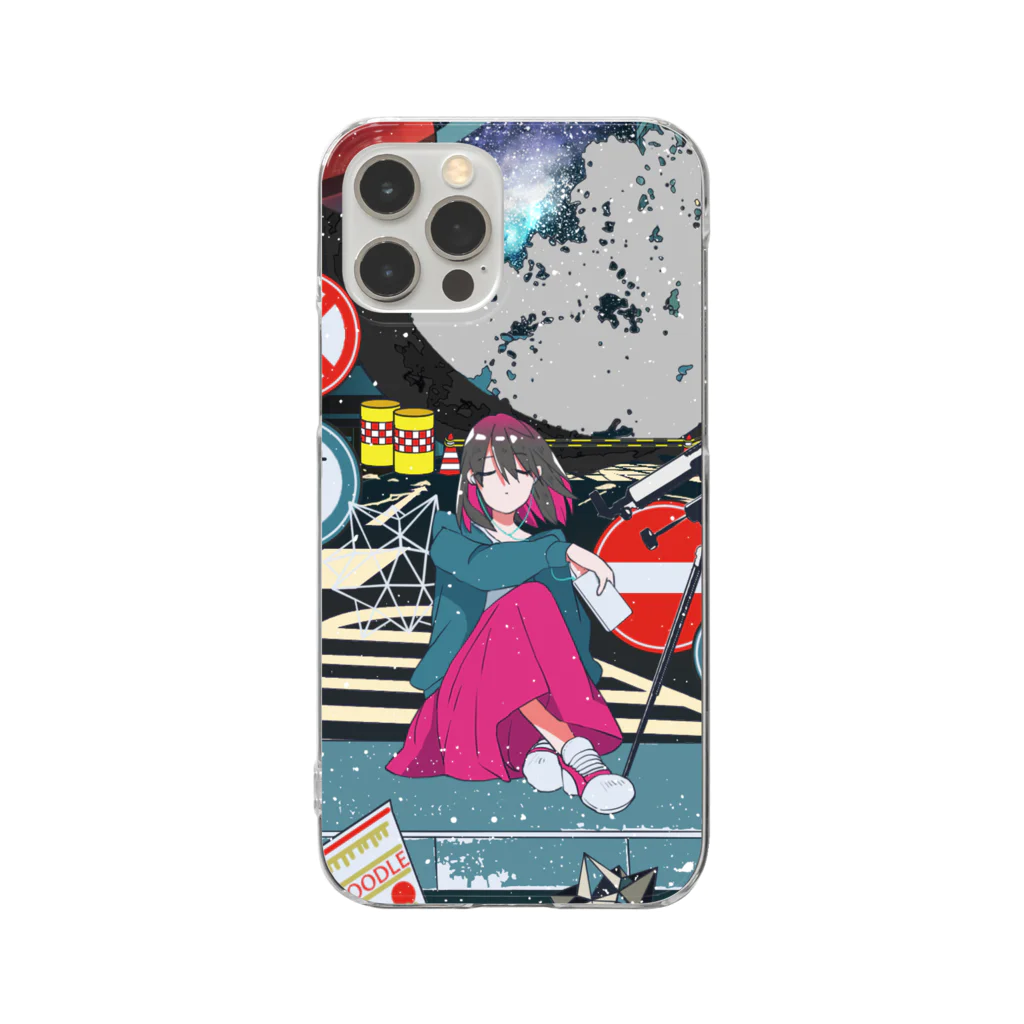 ZETTAI CHU-KAKUの未明リフレクト Clear Smartphone Case