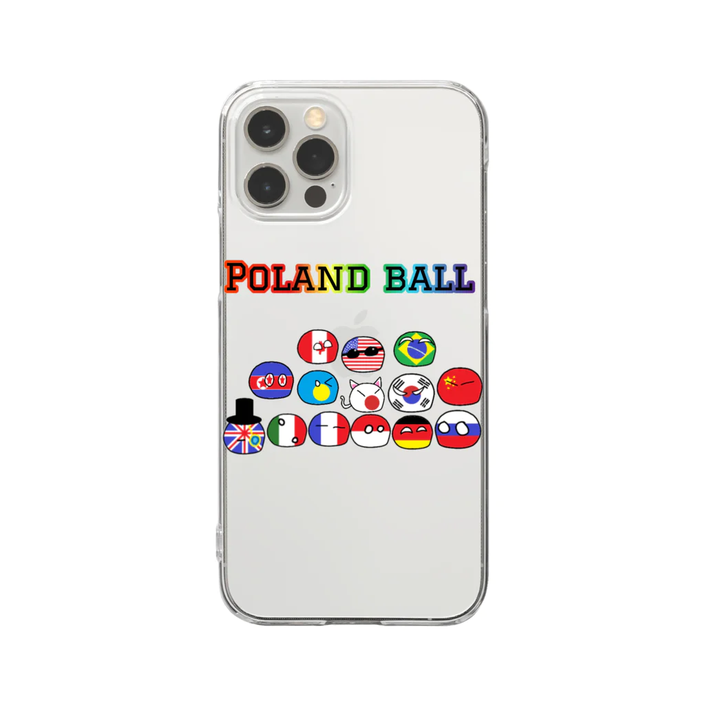 ポーランドボールSHOPのポーランドボール クリアスマホケース