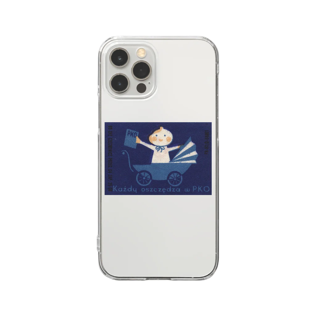 YS VINTAGE WORKSのポーランド　青い赤ちゃん　ブルーベイビー Clear Smartphone Case