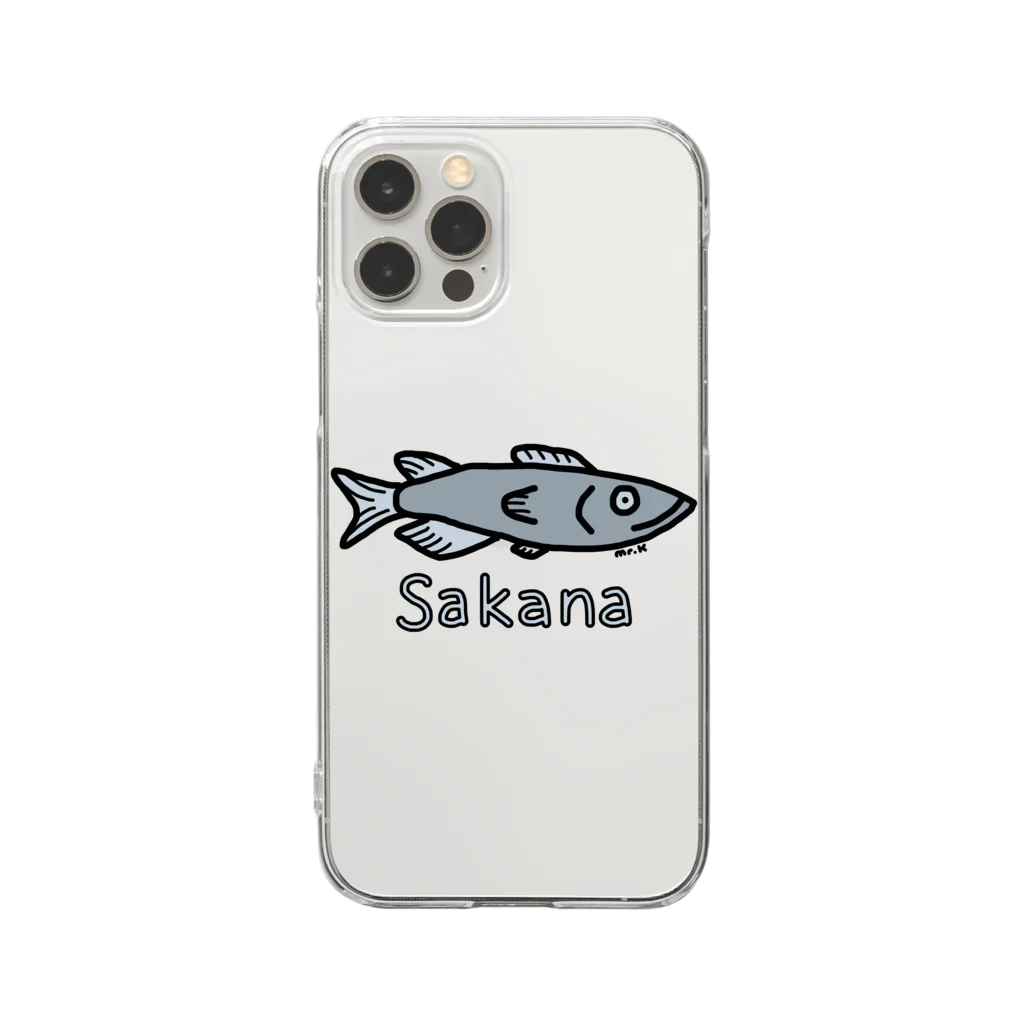 MrKShirtsのSakana (魚) 色デザイン クリアスマホケース