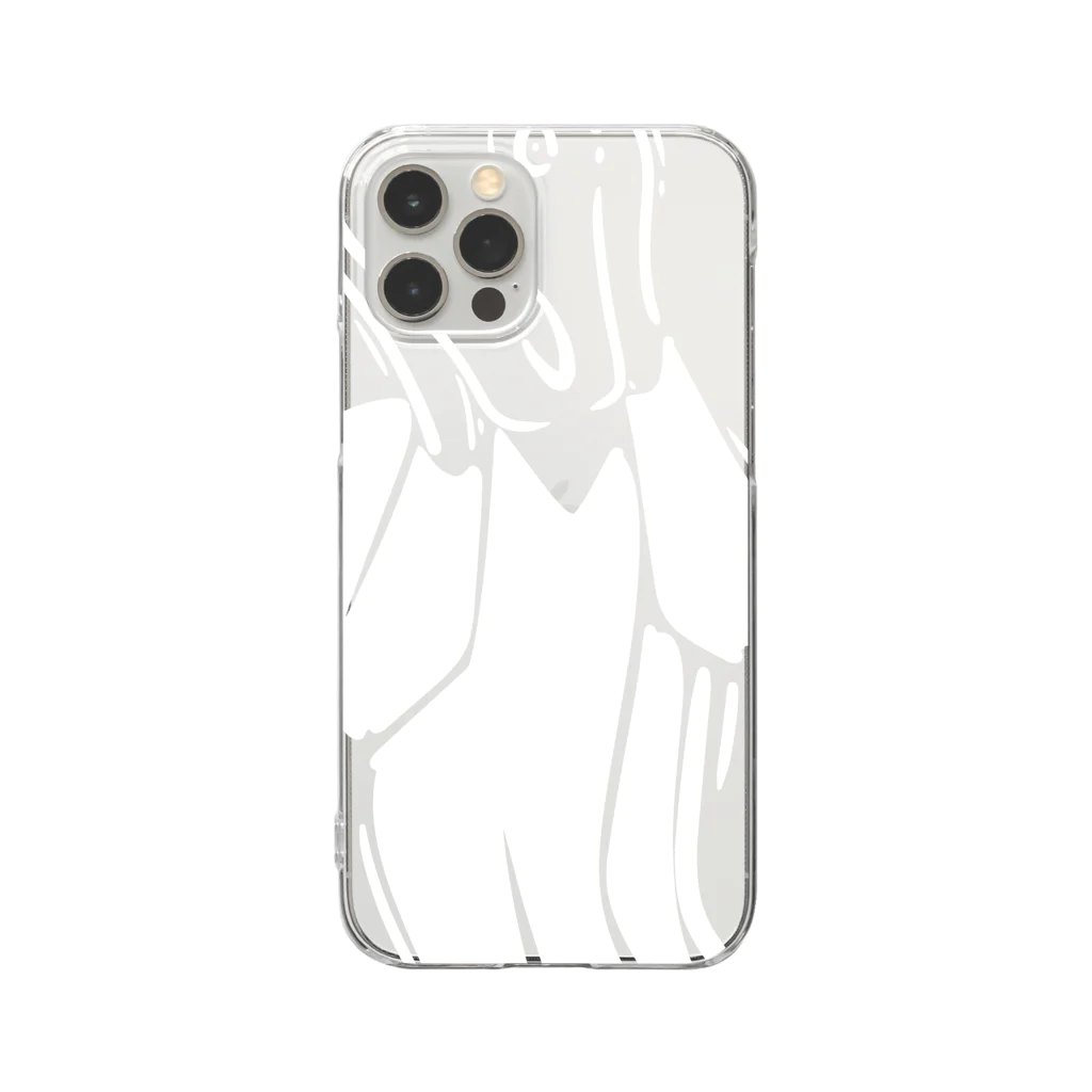 山形屋米店の白版＿ムンクの叫び Clear Smartphone Case