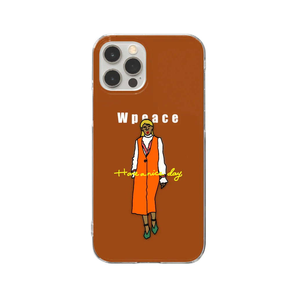 - W peace -の- W peace - Clear Smartphone Case