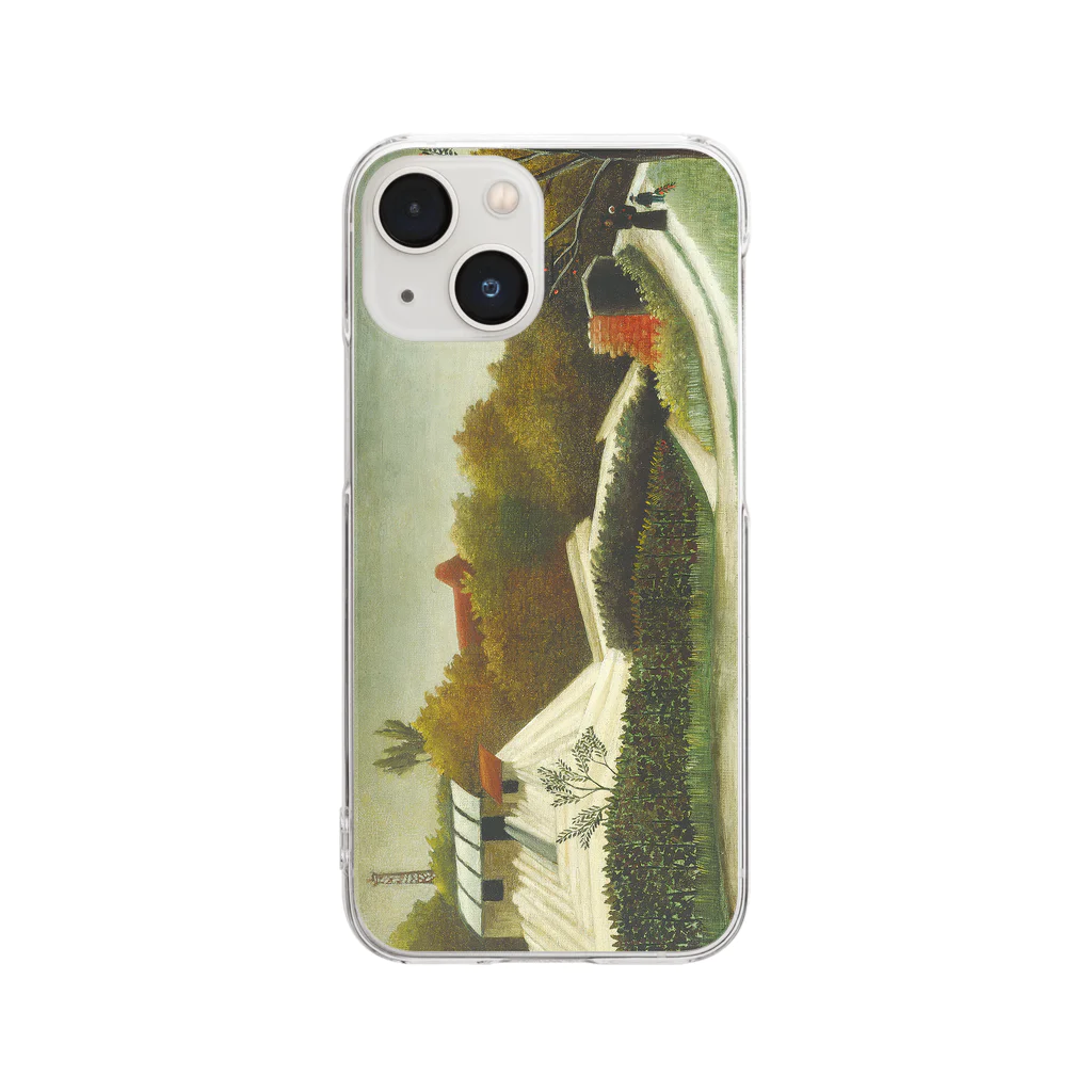 SONOTENI-ARTの029-003　アンリ・ルソー　『パリ郊外の製材所』　クリア　スマホケース　iPhone 13mini/12mini/11Pro専用デザイン　CC4 Clear Smartphone Case