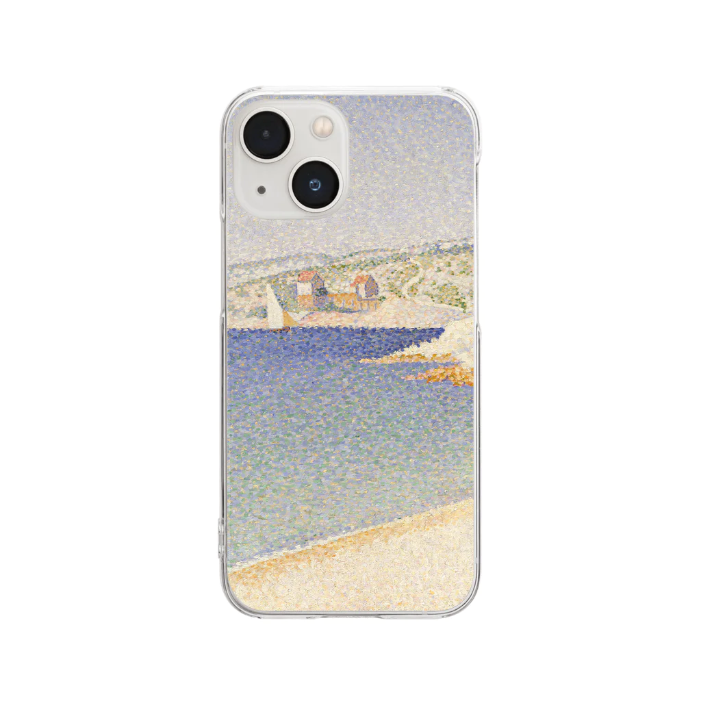 SONOTENI-ARTの025-002　ポール・シニャック　『カシスの桟橋』　クリア　スマホケース　iPhone 13mini/12mini/11Pro専用デザイン　CC4 Clear Smartphone Case