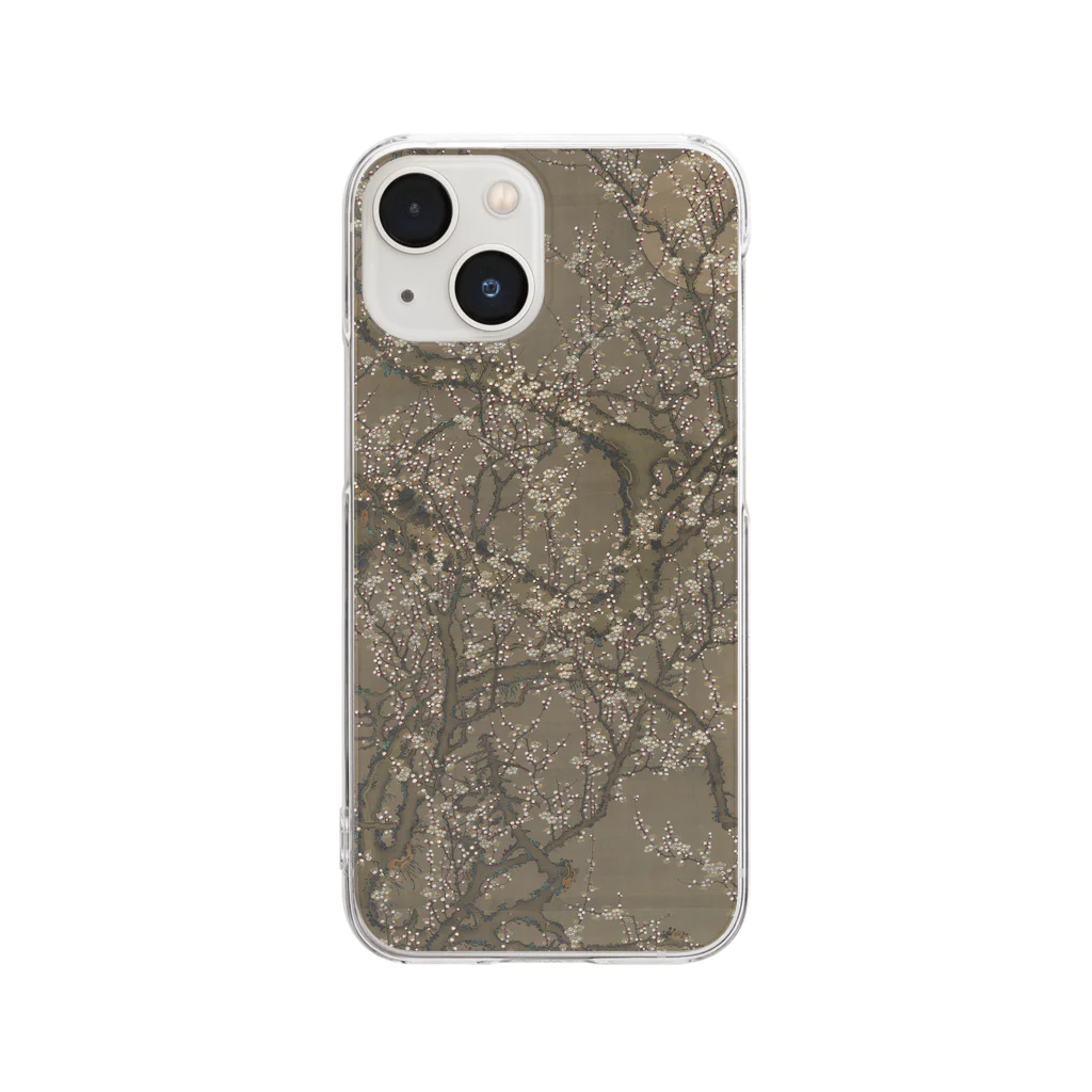 SONOTENI-ARTの009-005　伊藤若冲　『月梅図』　クリア　スマホケース　iPhone 13mini/12mini/11Pro専用デザイン　CC4 Clear Smartphone Case