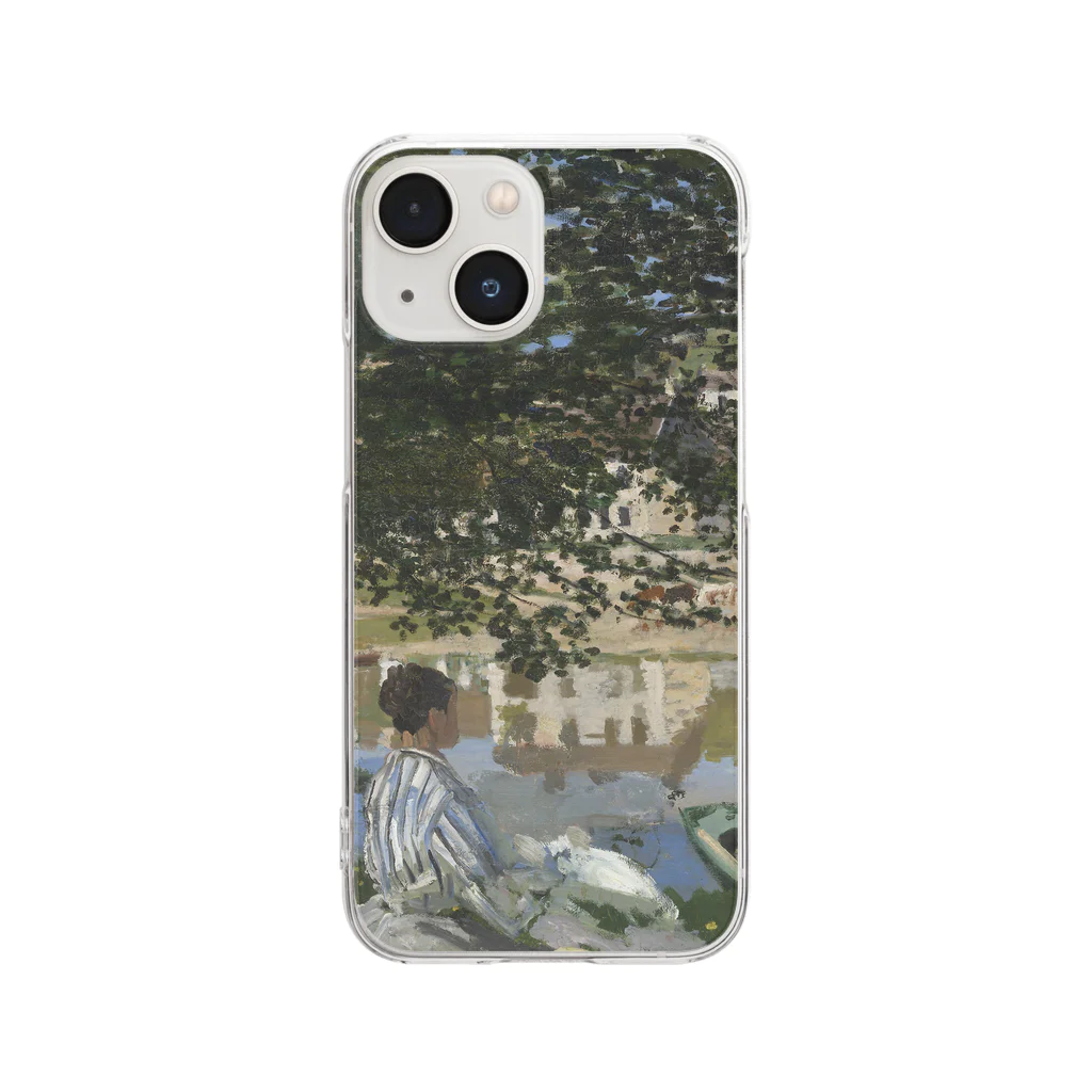 SONOTENI-ARTの004-019　クロード・モネ　『セーヌ河岸、ベンヌクール』　クリア　スマホケース　iPhone 13mini/12mini/11Pro専用デザイン　CC4 Clear Smartphone Case