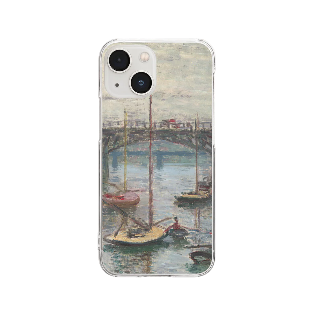 SONOTENI-ARTの004-024　クロード・モネ　『灰色の日のアルジャントゥイユの橋』　クリア　スマホケース　iPhone 13mini/12mini/11Pro専用デザイン　CC4 Clear Smartphone Case