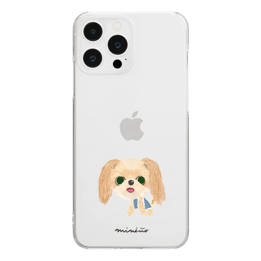 miniño（ミニーニョ）のミックス犬 Clear Smartphone Case