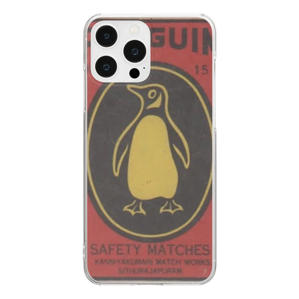 YS VINTAGE WORKSのペンギン penguin Clear Smartphone Case