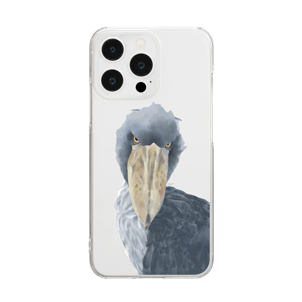 Gorotan's  Forestのハシビロコウ Clear Smartphone Case