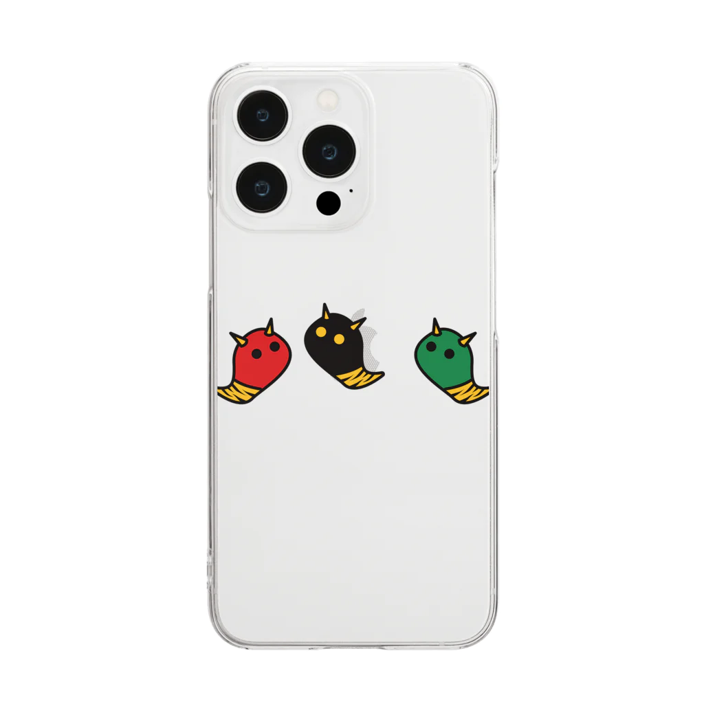 ヨープキャンが気になったのおばけの鬼 雷様ではないよ Clear Smartphone Case