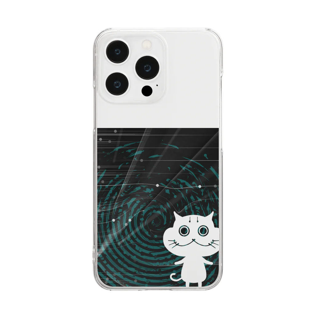 よちーずのねこウチュウ Clear Smartphone Case