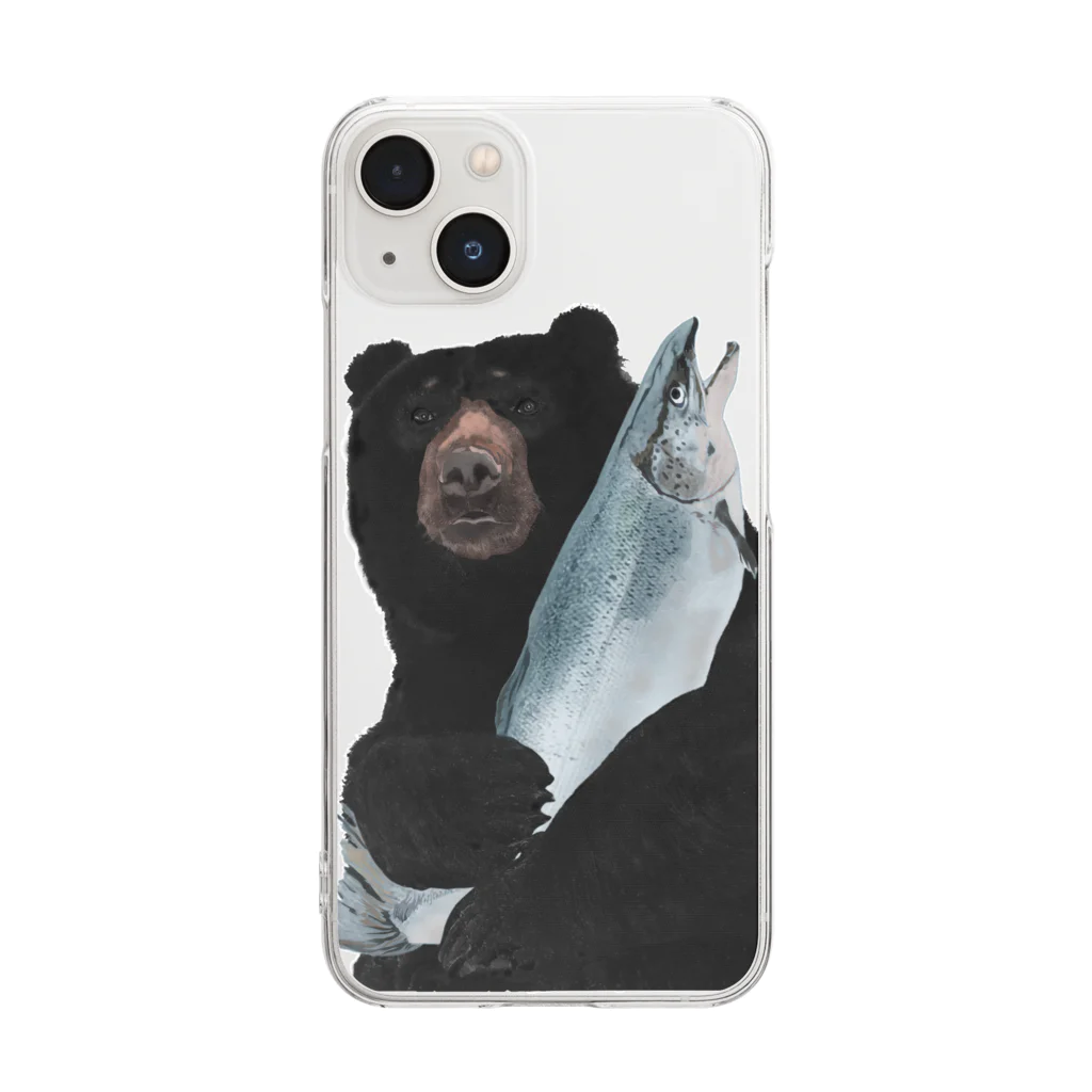 cosajisalut100ponの８４．大切な鮭 Clear Smartphone Case