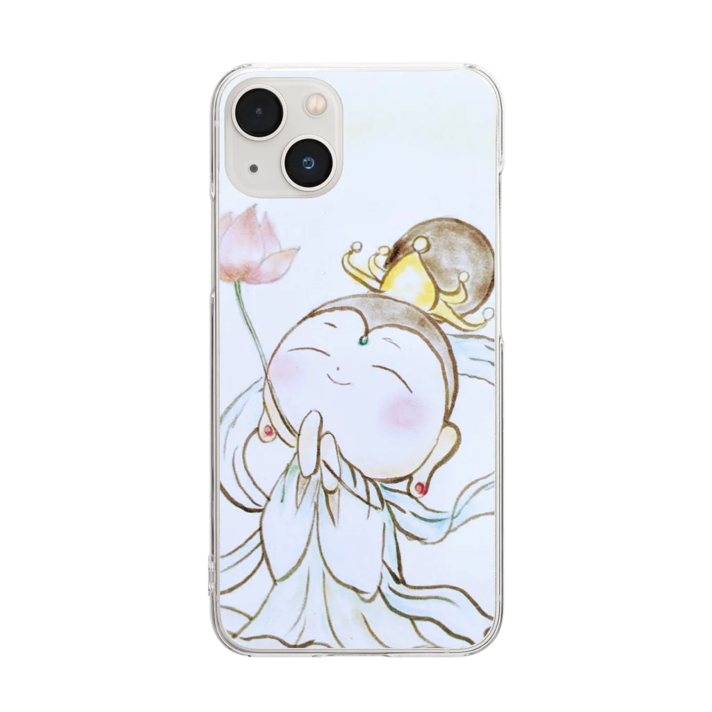 魔法使いの巫女の天女ちゃん Clear Smartphone Case