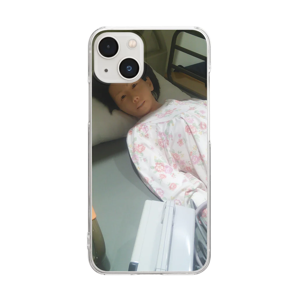 sisuの介護人形恐怖の写真 Clear Smartphone Case