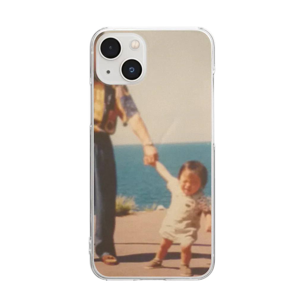 sisuの父と我の古い写真 Clear Smartphone Case