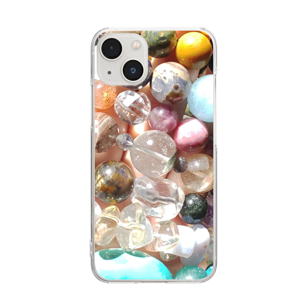 林派アート専門店の地球からの贈り物　天然石アラカルト Clear Smartphone Case