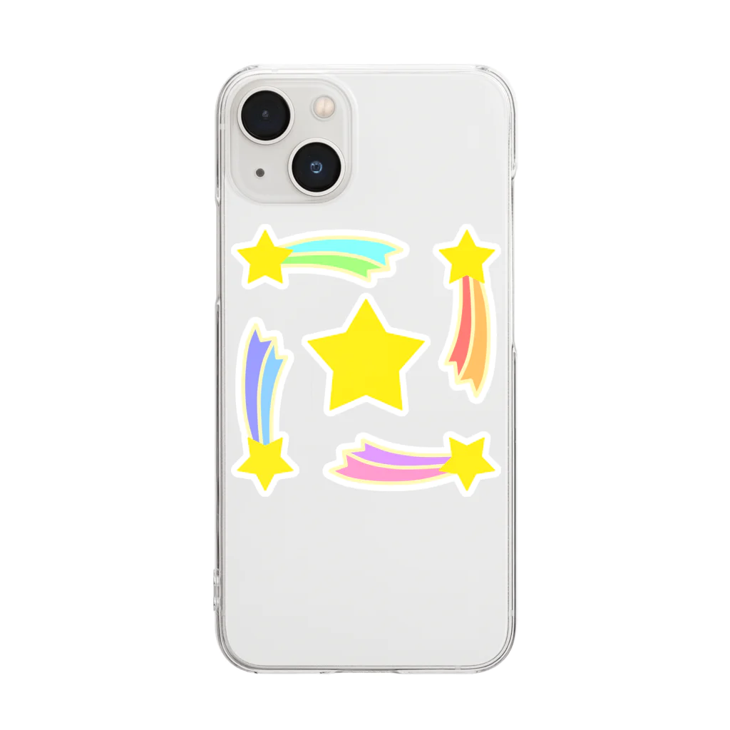 武者小路夕桐の流れ星 Clear Smartphone Case