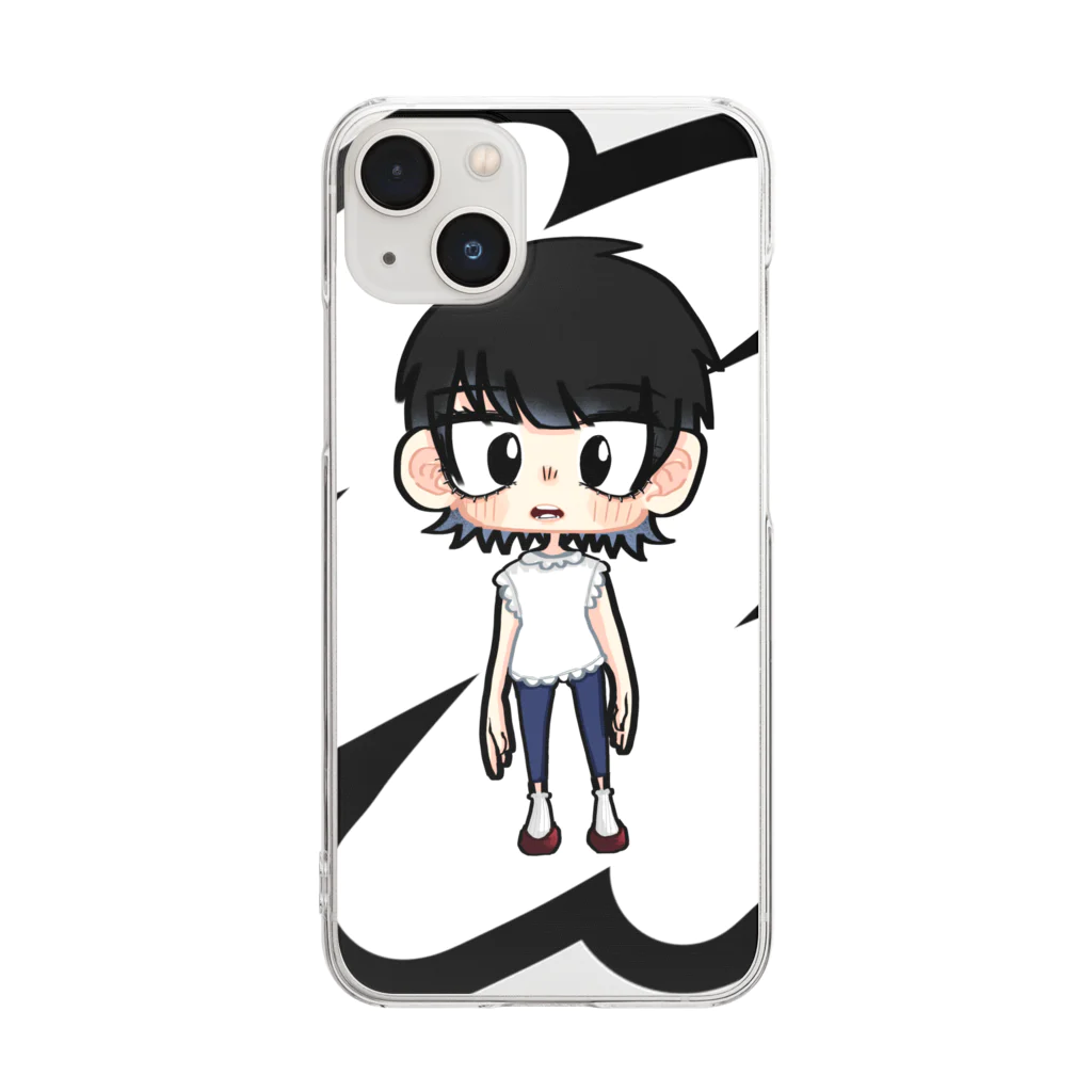 ぼろぞうきん。のイラスト Clear Smartphone Case