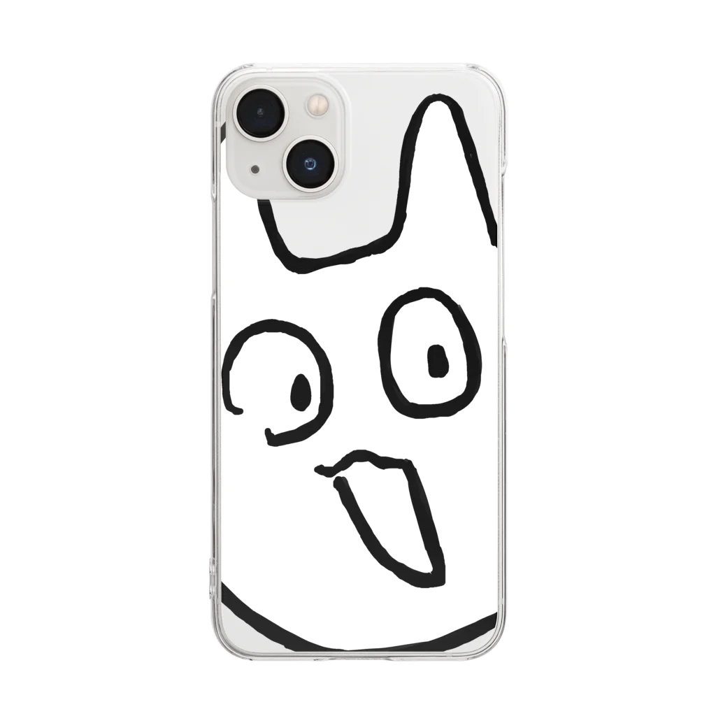 昨日の夕飯のbikkuri cat Clear Smartphone Case