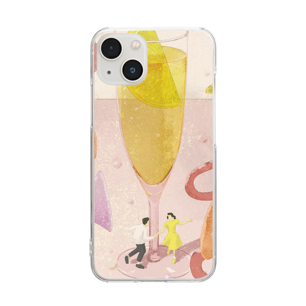 Ko. Machiyama online shopのFizz You Is Or Fizz You Ain’t My Baby Clear Smartphone Case