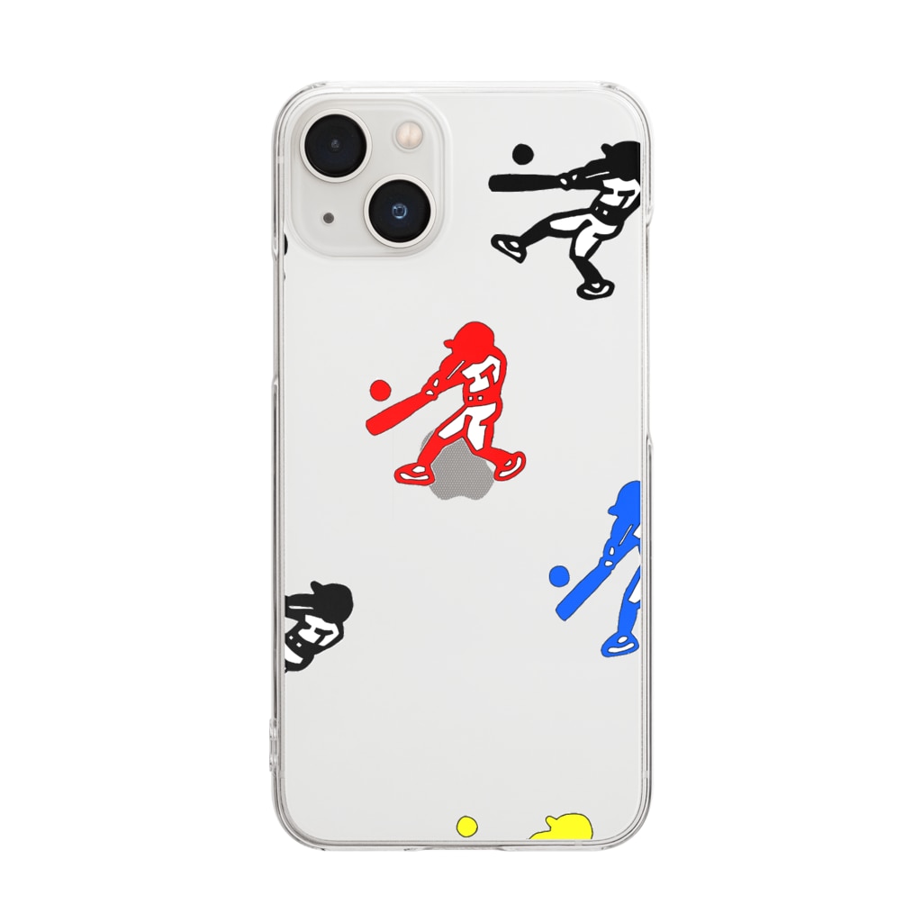 greetenのめいいっぱい 野球 Clear Smartphone Case