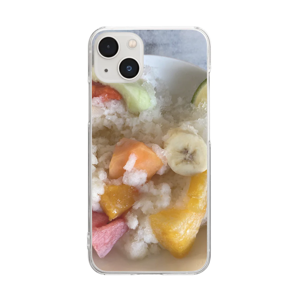 台湾エモい屋さんのフルーツかき氷 Clear Smartphone Case