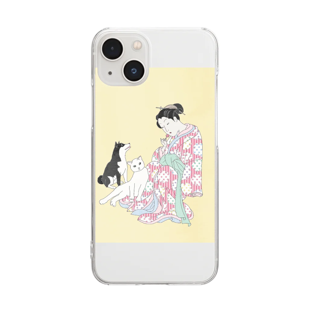 keeeeeep smilingのsweet life / チュッパチャプスとわたし Clear Smartphone Case