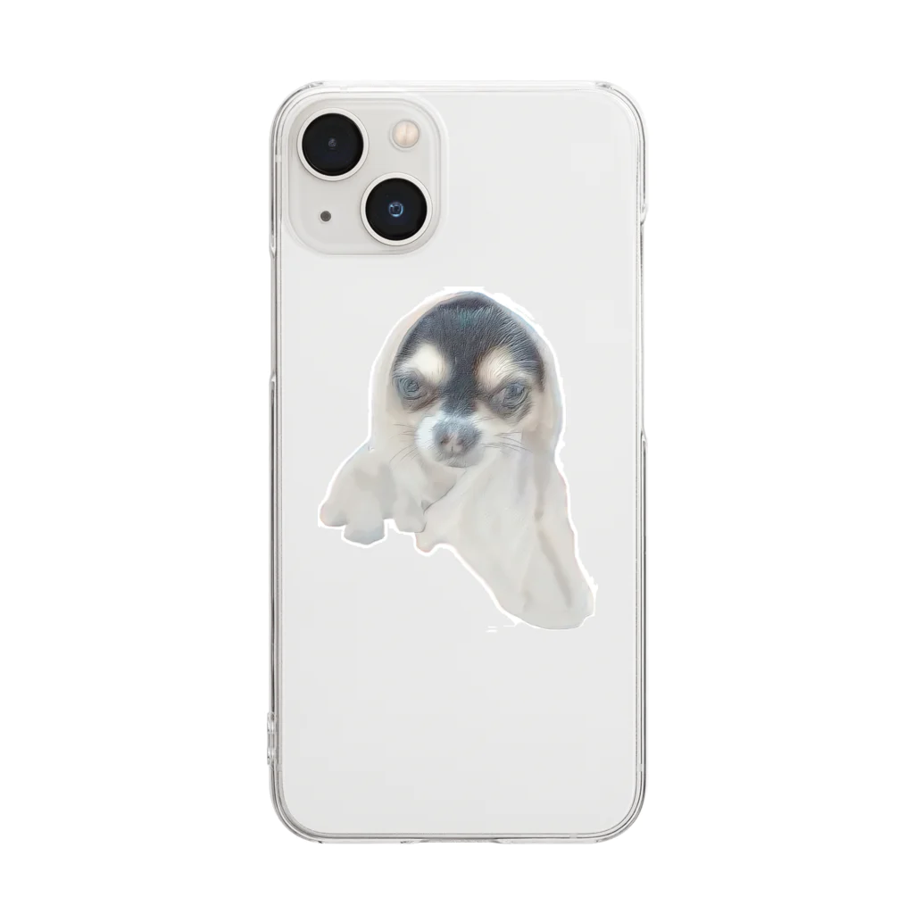 【ホラー専門店】ジルショップの可愛い＊おばけ犬＊写真アート＊チワワ Clear Smartphone Case