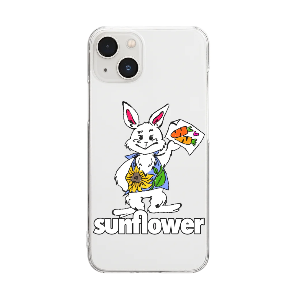 sunflowerのsunflower Radhissyuちゃん クリアスマホケース