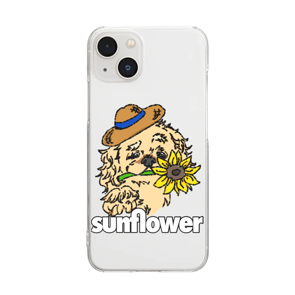 sunflowerのsunflower Borusitiくん Clear Smartphone Case