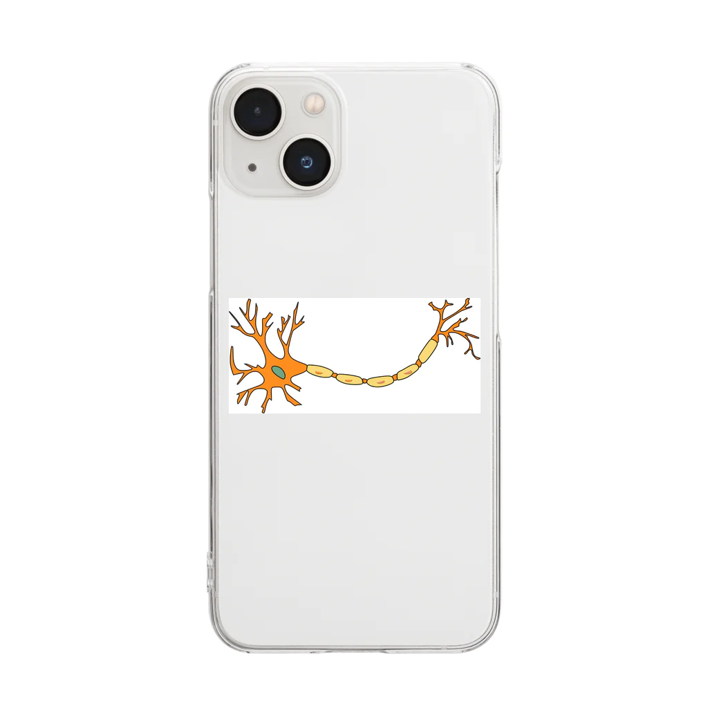 旨味教授といちごもちぷりんの神経細胞 Clear Smartphone Case