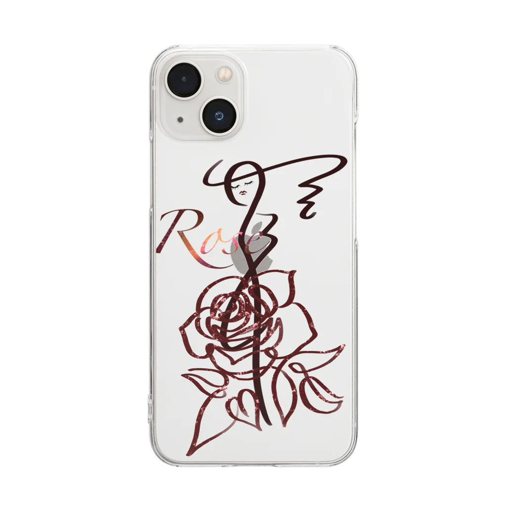 manako*Muse*のRose Clear Smartphone Case