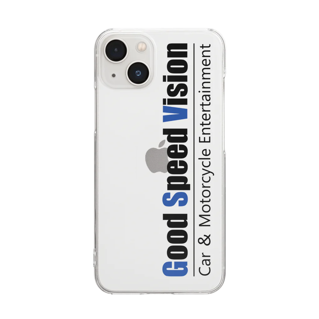 GoodSpeedVisionオンラインストアのGoodSpeedVision（色文字） Clear Smartphone Case