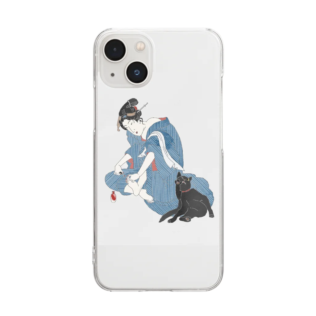 keeeeeep smilingのビューティー選手権　#かみぐせ絶好調 Clear Smartphone Case