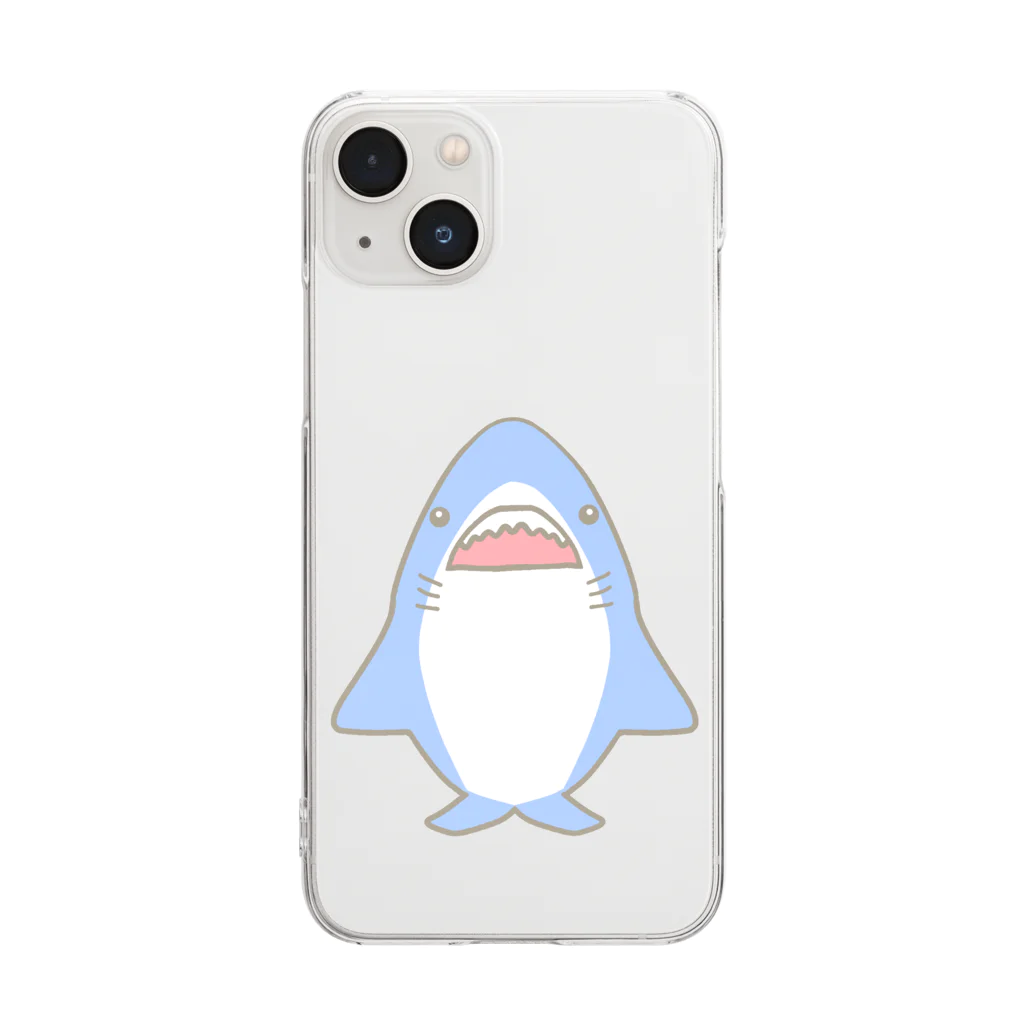 さきまるらんどの推しザメちゃん（ノーマル） Clear Smartphone Case