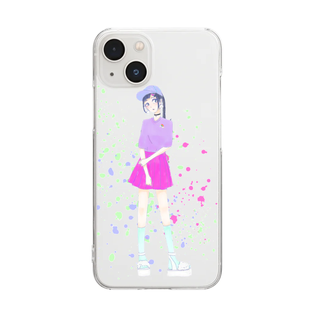 こんぺいとう倶楽部 by miaのRAINBOW Clear Smartphone Case