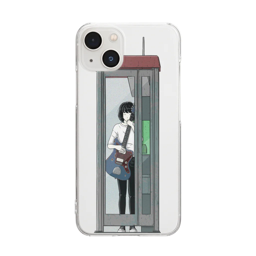 sweet rain (スイレイ)の海を呑むクリアスマホケース① Clear Smartphone Case