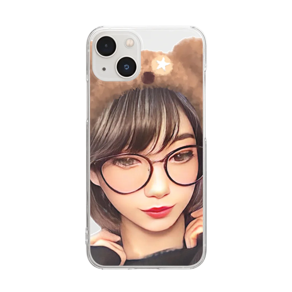 Re:Re:SmileyのBear Girl ☆◡̈⋆ Clear Smartphone Case